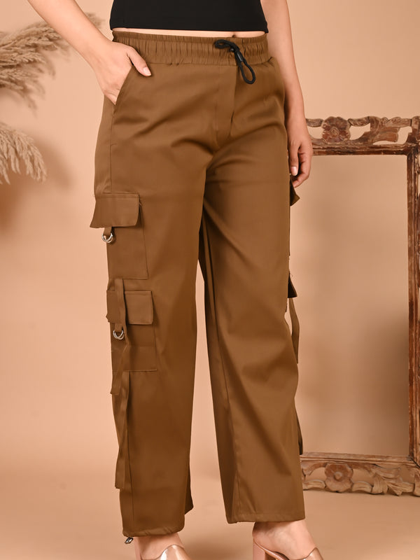 Selvo Women’s Brown Cargo Pants