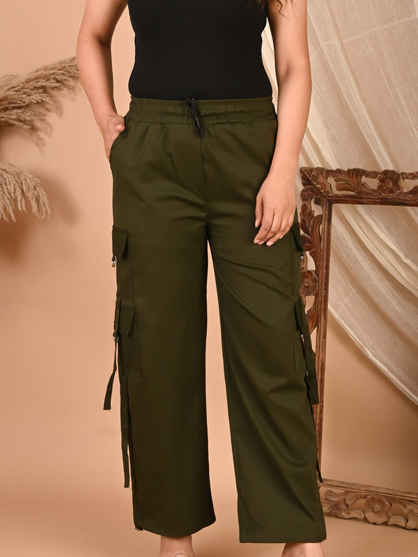 Selvo Women’s Green Cargo Pants