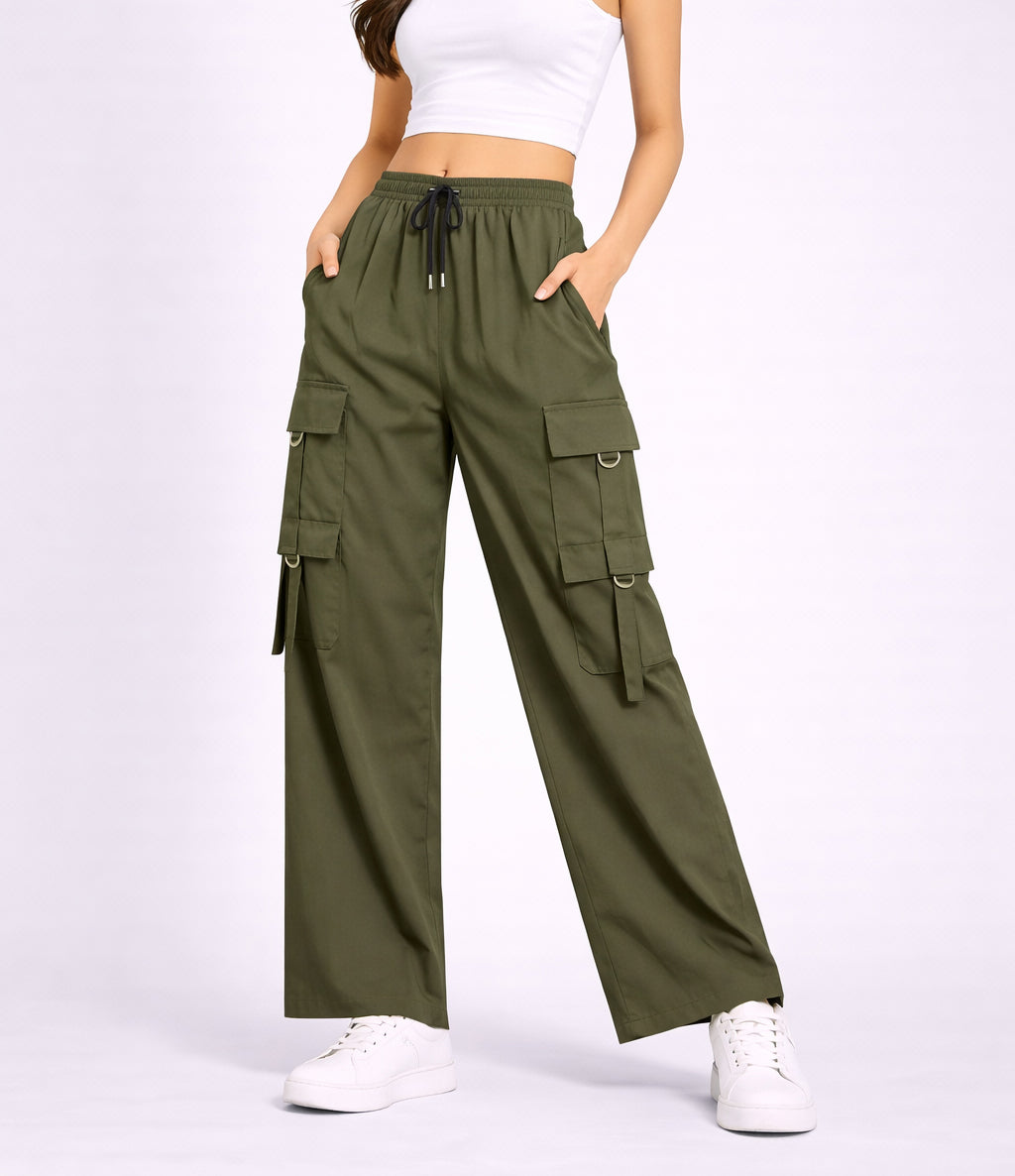 Selvo Women’s Green Cargo Pants