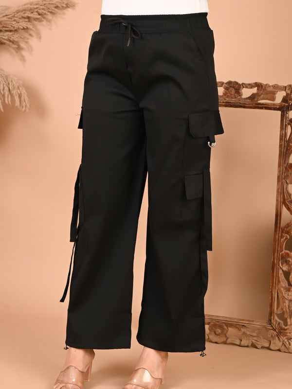 Selvo Women’s Black Cargo Pants
