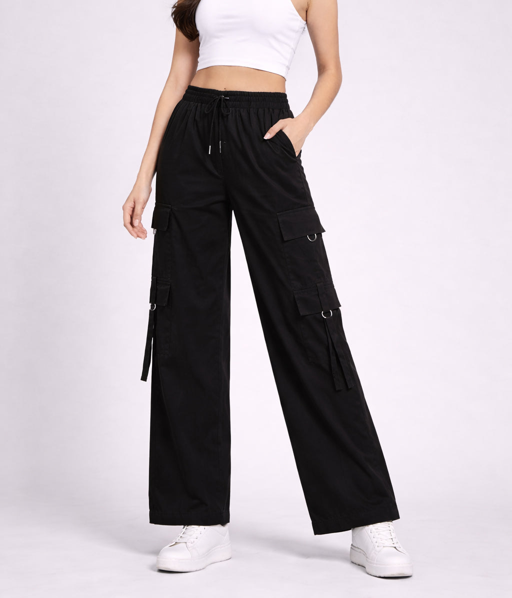 Selvo Women’s Black Cargo Pants