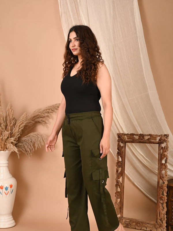 Selvo Women’s Green Cargo Pants
