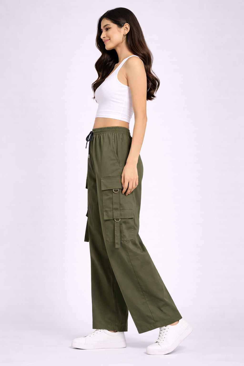 Selvo Women’s Green Cargo Pants