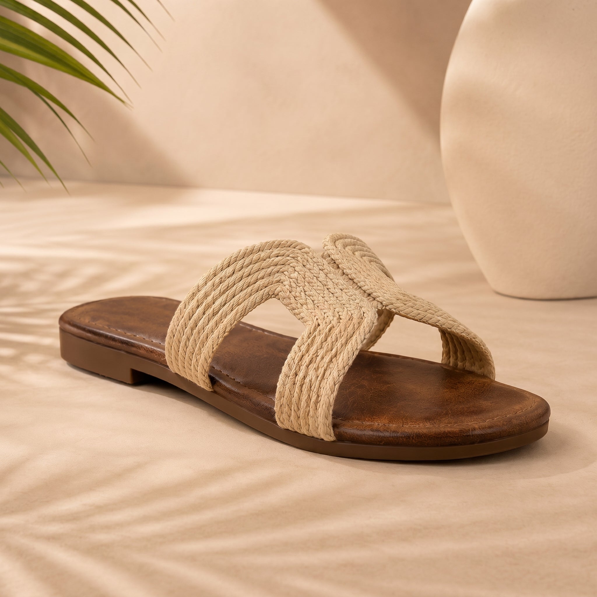 Premium Casual Slip-On Flats with Braided Strap
