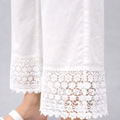 Selvo Women’s Wide Leg Palazzo White