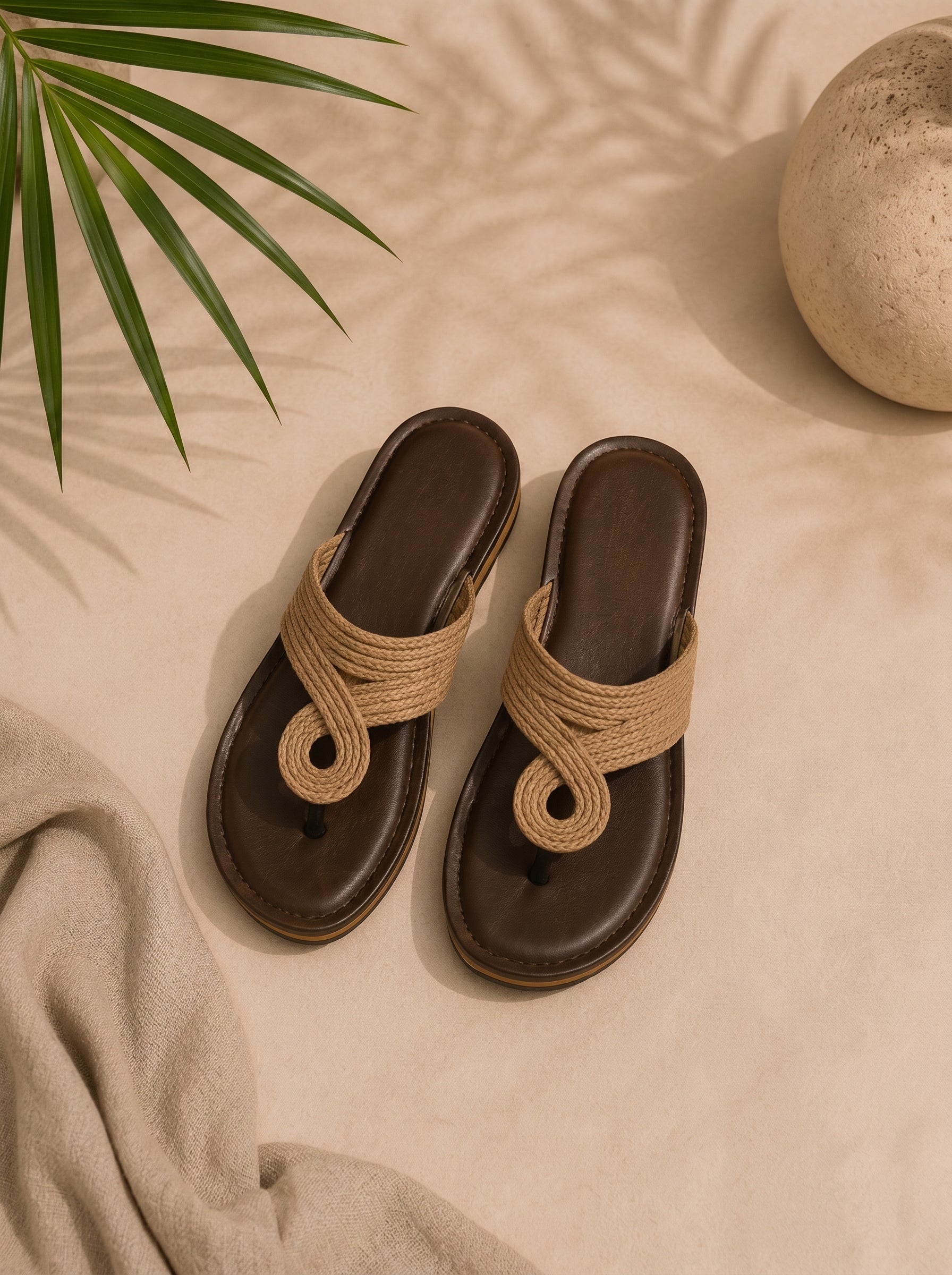 Stylish Rope Strap Flats