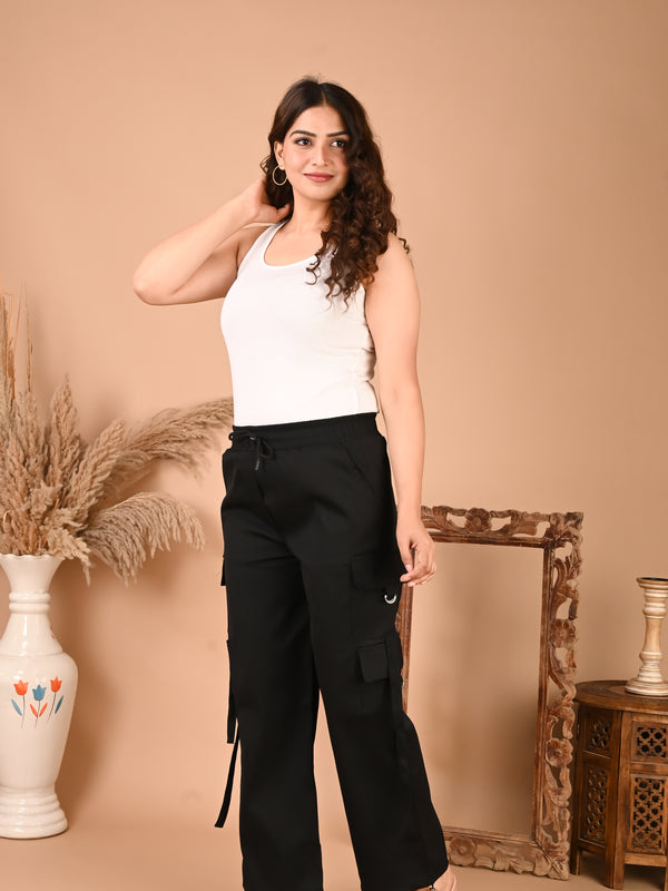 Selvo Women’s Black Cargo Pants