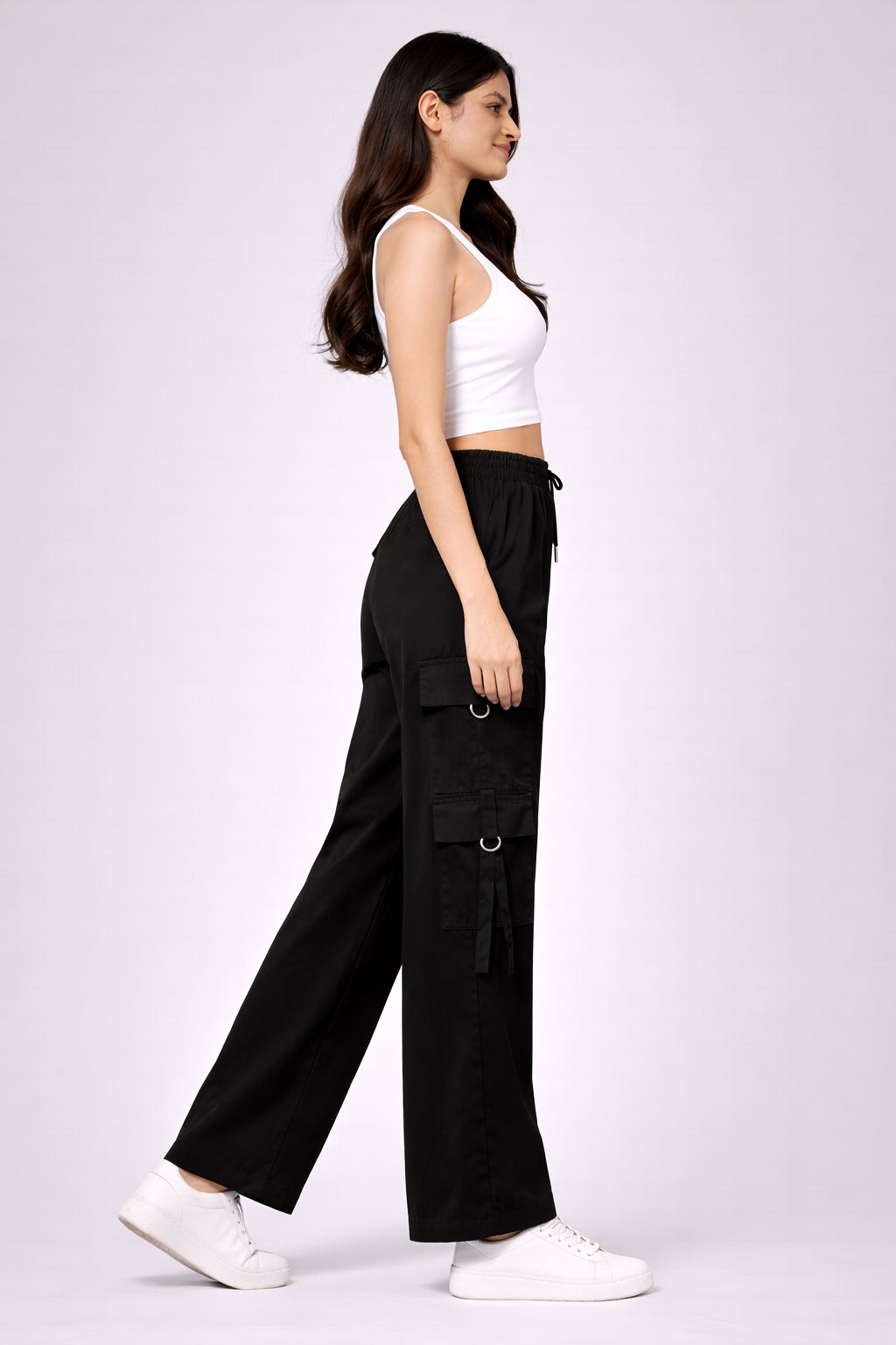 Selvo Women’s Black Cargo Pants