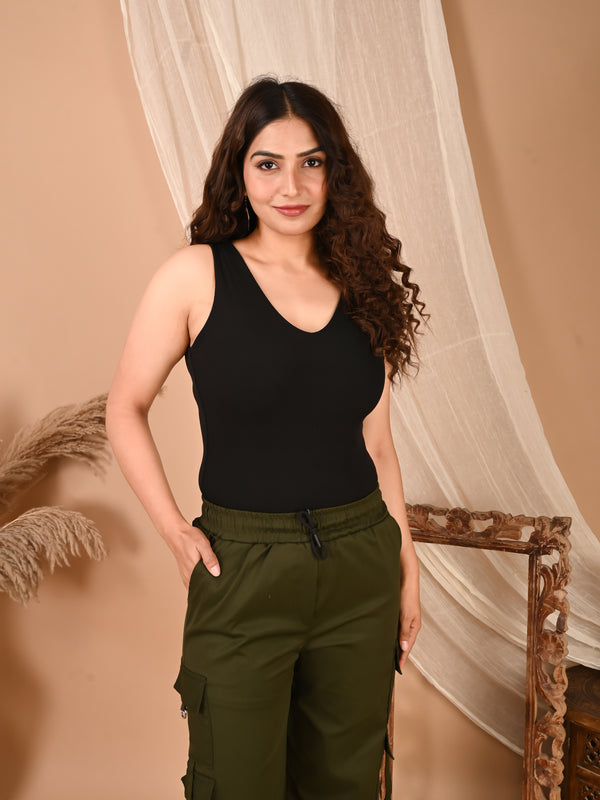Selvo Women’s Green Cargo Pants