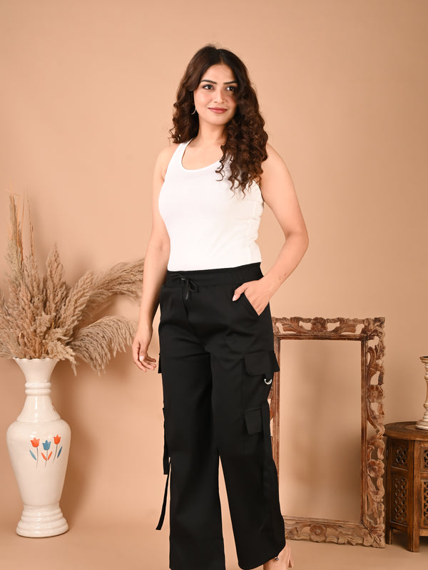 Selvo Women’s Black Cargo Pants
