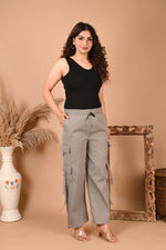Selvo Women’s Grey Cargo Pants