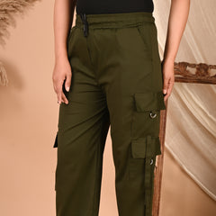 Selvo Women’s Green Cargo Pants