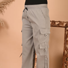 Selvo Women’s Grey Cargo Pants
