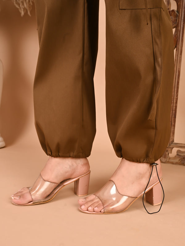 Selvo Women’s Brown Cargo Pants