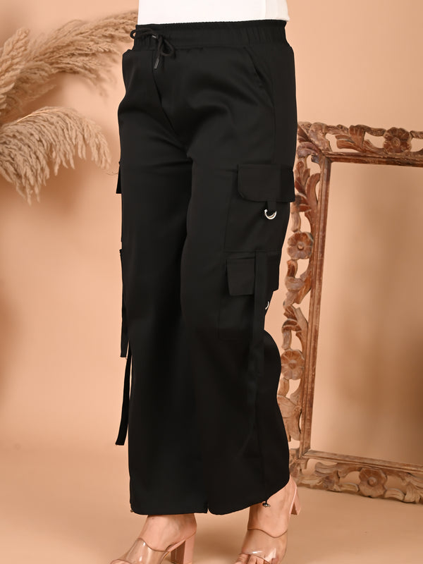 Selvo Women’s Black Cargo Pants
